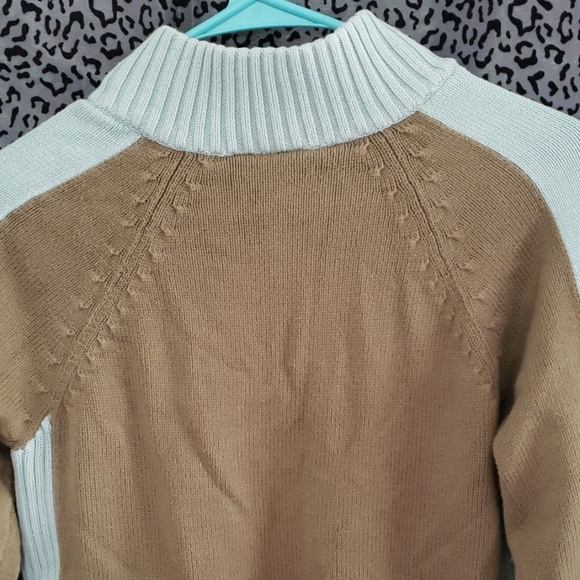 Athleta Sz M full zip sweater flower design - Picture 7 of 8